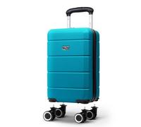 LUGG - Jetset 40cm Suitcase - 40x30x20cm- Ryanair Compatible - Underseat Size - Hard Shell ABS - Spinner & Removable Wheels - Lightweight Travel Luggage- Teal