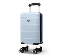 LUGG - Jetset 40cm Suitcase - 40x30x20cm- Ryanair Compatible - Underseat Size - Hard Shell ABS - Spinner & Removable Wheels - Lightweight Travel Luggage - Slate Blue