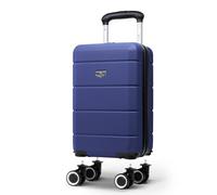 LUGG - Jetset 40cm Suitcase - 40x30x20cm- Ryanair Compatible - Underseat Size - Hard Shell ABS - Spinner & Removable Wheels - Lightweight Travel Luggage- Midnight Blue