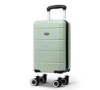 LUGG - Jetset 40cm Suitcase - 40x30x20cm- Ryanair Compatible - Underseat Size - Hard Shell ABS - Spinner & Removable Wheels - Lightweight Travel Luggage -Sage Green