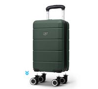 Lugg Jetset 40cm Suitcase, ABS Hard Shell, Underseat Compatible (40x30x20cm) in Dark Green | Size: Mini Cabin Lugg Dark Green Mini Cabin