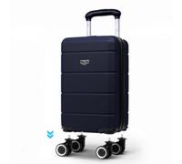 LUGG - Jetset 40cm Suitcase - 40x30x20cm- Ryanair Compatible - Underseat Size - Hard Shell ABS - Spinner & Removable Wheels - Lightweight Travel Luggage- Midnight Blue