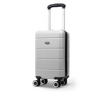 Lugg Jetset 40cm Suitcase Underseat Size - Hard Shell ABS (40 x 30 x 20cm) in Silver | Size: 40 x 30 x 20 cm Lugg Silver 40 x 30 x 20 cm