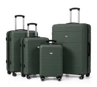 LUGG Jetset 4 Piece Suitcase Set, 20/24/28/32 Inch Lightweight ABS Hard Shell Luggage, TSA Locks, 4 Spinner Wheels, Telescopic Handles, Water-Resistant Travel Cases for Cabin & Checked Baggage