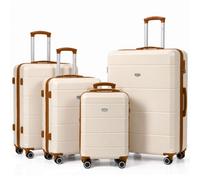 LUGG Jetset 4 Piece Suitcase Set, 20/24/28/32 Inch Lightweight ABS Hard Shell Luggage, TSA Locks, 4 Spinner Wheels, Telescopic Handles, Water-Resistant Travel Cases for Cabin & Checked Baggage