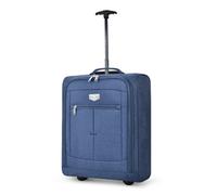 LUGG Lightweight Cabin Luggage, 600D Polyester, Solid Wheels, 55x40x20cm | Durable, spacious compartment, lightweight & easy carry, ergonomic pull-up handle, Airway Locker, sleek design