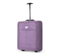 LUGG Lightweight Cabin Luggage, 600D Polyester, Solid Wheels, 55x40x20cm | Durable, spacious compartment, lightweight & easy carry, ergonomic pull-up handle, Airway Locker, sleek design