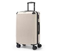 LUGG Sky Rover 24 Inch Medium Suitcase, Hard Shell, TSA Lock, 4 Wheels | 24 inch medium hard shell suitcase, 66x44x25cm. TSA lock, double spinner wheels, internal pockets, 5 year warranty.