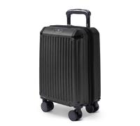 Lugg Sky Rover 40Cm Underseat Cabin Bag , Abs Hardshell, 360 Spinner Wheels, 40X30X20Cm, Black