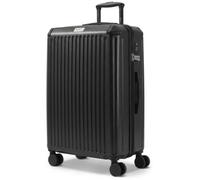 Lugg Skyrover 28In Hard Shell 76X49X29Cm Suitcase, Tsa Lock, 360 Degree Wheels, Internal Pockets, Airline Approved, Black