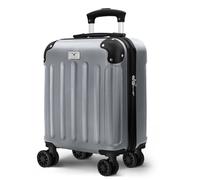 Lugg Skywander 15" Lightweight Underseat Cabin Bag (45x34x20cm) in Silver | Size: 45 x 34 x 20 cm Lugg Silver 45 x 34 x 20 cm