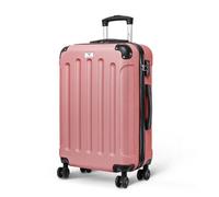 Lugg Skywander 24 Inch 67X26X44Cm Suitcase Hard Shell Case 4 Wheel Travel Bag Lightweight Abs Material, Rose Gold