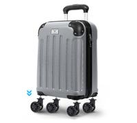 Lugg Skywander 40cm Lightweight Underseat Cabin Bag (40x30x20cm, w/o wheels) in Silver | Size: 40 x 30 x 20 cm Lugg Silver 40 x 30 x 20 cm