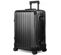 LUGG Solo Explorer 20 Inch Cabin Suitcase with Protection Cover - Alluminium Hard Frame Trolley, 37L Lightweight Travel Luggage, 360° Spinner Wheels, TSA Lock, Scratch & Water Resistant (55x38x22cm)