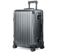 LUGG Solo Explorer 20 Inch Cabin Suitcase with Protection Cover - Aluminium Hard Frame Trolley, 37L Luggage, 360° Spinner Wheels, TSA Lock, Scratch & Water Resistant (55x38x22cm) - 5 Year Warranty