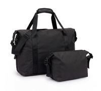 LUGG Travel Duffle & Toiletry Bag Set - 900D Waterproof PVC Holdall with Detachable Shoulder Strap, Spacious Weekend Gym Bag & Matching Wash Bag, Lightweight Durable Travel Bag for Men & Women