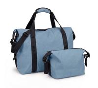 LUGG Travel Duffle & Toiletry Bag Set - 900D Waterproof PVC Holdall with Detachable Shoulder Strap, Spacious Weekend Gym Bag & Matching Wash Bag, Lightweight Durable Travel Bag for Men & Women