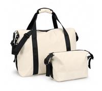 LUGG Travel Duffle & Toiletry Bag Set - 900D Waterproof PVC Holdall with Detachable Shoulder Strap, Spacious Weekend Gym Bag & Matching Wash Bag, Lightweight Durable Travel Bag for Men & Women