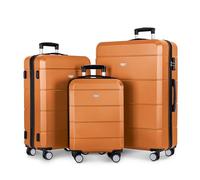 LUGG Travel Suitcase Set - Jetset 3-Piece Hard Shell Luggage, 20" 24" 28 Strong & Lightweight with Secure TSA Lock, Smooth 360° Wheels, Internal Pockets - Airline Approved