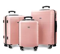 LUGG Travel Suitcase Set - Jetset 3-Piece Hard Shell Luggage, 20" 24" 28 Strong & Lightweight with Secure TSA Lock, Smooth 360° Wheels, Internal Pockets - Airline Approved