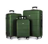 LUGG Travel Suitcase Set - Jetset 3-Piece Hard Shell Luggage, 20" 25" 28 Strong & Lightweight with Secure TSA Lock, Smooth 360° Wheels, Internal Pockets - Airline Approved