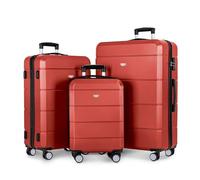 LUGG Travel Suitcase Set - Jetset 3-Piece Hard Shell Luggage, 20" 25" 29 Strong & Lightweight with Secure TSA Lock, Smooth 360° Wheels, Internal Pockets - Airline Approved