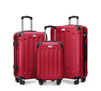 LUGG Travel Suitcase Set - Skywander 3-Piece Hard Shell Luggage, 20" 24" 28" Strong & Lightweight with Secure TSA Lock, Smooth 360° Wheels & Resilient Handle - Airline Approved