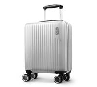 LUGG Vacay 15 Inch Cabin Suitcase, ABS Hard Shell Luggage with Aluminium Trolley Handle, 360° Spinner Wheels, Water-Resistant & Durable, Airline Compatible Travel Bag (45 x 33 x 20cm), 1 Year Warranty