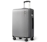 LUGG Vacay 24 Inch Suitcase, TSA Indent Lock, 360° Spinner Wheels, Durable | ABS hard shell, push-button telescopic aluminium handle, water-resistant, lightweight, 66.5x25.5x44cm, 1 year warranty
