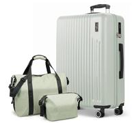 Lugg Vacay 3-Piece Travel Set - 32Inch Suitcase, Duffel Bag & Toiletry Bag In Light Green Light Green