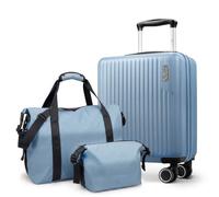 Lugg Vacay 3-Piece Travel Set - 45x20x33cm Underseat Hard Shell Cabin Suitcase, Waterproof Duffle Bag & Toiletry Bag, Lightweight Airline Hand Luggage Travel Set with 360° Spinner Wheels