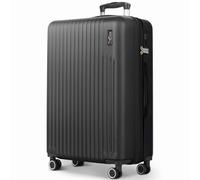 LUGG Vacay 32 Inch Checked Suitcase, TSA Indent Lock, 360° Spinner Wheels | ABS hard shell, push-button telescopic aluminium handle, water-resistant, lightweight & durable, 86x31x58cm, 1 year warranty