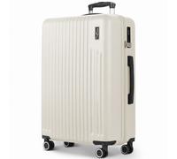 LUGG Vacay 32 Inch Suitcase, ABS Hard Shell Luggage with TSA Indent Lock, Aluminium Trolley Handle, 360° Spinner Wheels, Water-Resistant & Durable, Airline Compatible (86 x 31 x 58cm)-1 Year Warranty