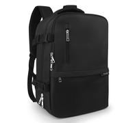 LUGG - Waterproof & Durable Travel Backpack for Ryanair Underseat - Fits 15" Laptop - Anti-Theft Pocket - Multiple Compartments for Storage - Lightweight Carry-On Cabin Bag - 20L - Black - 40x20x25cm