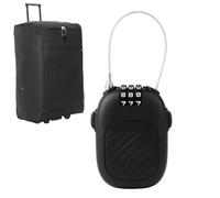 Luggage Cable Lock - ABS Retractable Lock | Password Small Skis, Locker Safety Backpack Black, Combination Locks, Snowboard Security Device for Luggage
