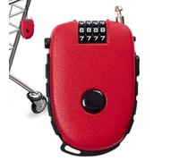 Luggage Cable Lock Extendable - Premium Lightweight Bicycles Portable 4 Digit, Modern, Stylish, Ergonomic, Portable, Combination Wire Camera, Kayak Suitcase Helmet Knapsack | Luggage