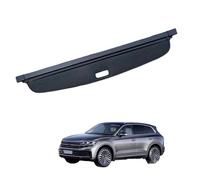 Luggage Cargo Cover for VW Touareg 2002-2010, Waterproof Rear Trunk Cargo Cover Privacy Screen Security Shield Shade Storage Curtain,Leather