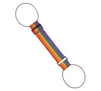 Luggage Connector Straps - Adjustable Rainbow Travel Belt, Heavy Duty Add A Bag Clip. Anti-Theft Duffle Extender | Secure Trolley Attachment, Durable Polyester Jacket Gripper For Carry-On Bags