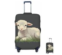 Luggage Cover 65-95CM Elastic Suitcase Cover Protector Lamb in The Grass Luggage Covers Anti-Scratch Washable Carry On Suitcase Protector Decoraitve Covers S