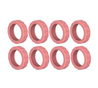 Luggage Cover - 8 Pieces Travel Luggage Silent Protection Cover, Hand Luggage Cover, Wheel Protection Housing For You To Ensure Your Luggage Stay And Protective Pollution Spinner Wheel, Pink, see