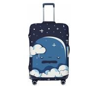 Luggage Cover Elastic Washable Suitcase Protector Dustproof Personalized Clouds and Stars in The Sky Travel Baggage Covers for 18-32 Inch