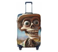 Luggage Cover For Travel Elastic Suitcase Cover Cartoon Bones Luggage Covers Fashion Suitcase Protector Thickened Baggage Cover Dustproof Suitcase Sleeve Fits 18-32 Inch Luggage, Black, L