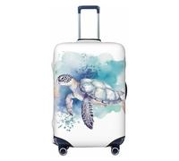 Luggage Cover for Travel Elastic Suitcase Cover Watercolor sea turtle illustration Luggage Covers Fashion Suitcase Protector Thickened Baggage Cover Dustproof Suitcase Sleeve Fits 18-32 Inch Luggage,