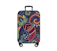 Luggage Cover Mandala Bohemian Print Stretch Fabric Suitcase Protector Baggage Thickened Dustproof Case Cover for 18-32 Inch Suitcase Case Travel Accessories (Multicolour 1,L: Fits 26-28 Inch)
