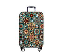 Luggage Cover Mandala Bohemian Print Stretch Fabric Suitcase Protector Baggage Thickened Dustproof Case Cover for 18-32 Inch Suitcase Case Travel Accessories (Multicolour 5,M: Fits 22-24 Inch)