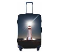 Luggage Cover Protector Suitcase Cover - Peggy's Cove Lighthouse Santi-Scratch Uitcase Cover for Luggage, Black, Medium