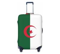 Luggage Cover - Travel Suitcase Protector Flag of Algeria Anti-Scratch Sleeves for Adult Suitcases (18-32 In), Black, Medium