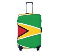 Luggage Cover - Travel Suitcase Protector Flag of Guyana Anti-Scratch Sleeves for Adult Suitcases (18-32 In), Black, X-Large