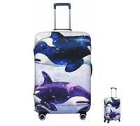 Luggage Cover Washable Elastic Orca Killer Whale Travel Baggage Cover Fashion Anti-Scratch Suitcase Protector Decoraitve Fits 18-32 Inch Luggages Medium