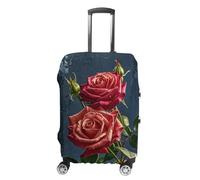 Luggage Covers Anti-Scratch Suitcase Cover Shabby Chic Roses Washable Elastic Suitcase Protector Travel Luggage Protector Covers Carry On Luggages Cover, Shabby Chic Roses, L